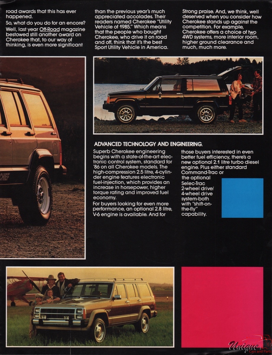 1986 Jeep Brochure Page 2